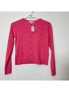 Bonpoint Girls Cashmere Ginger Cardigan Sweater Size 12 Button Front New